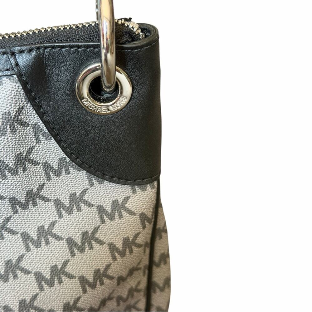 Michael Kors Jet Set Large Convertible Shoulder Crossbody MK Monogram Bag - Picture 14 of 14